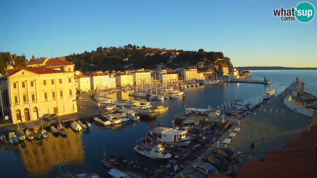 Live webcam from Piran “Mandrač” – Amazing live view from Villa Piranesi