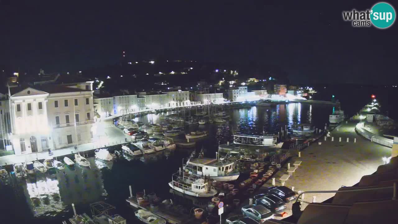 Live webcam da Pirano “Mandrač” – Splendida vista live da Villa Piranesi