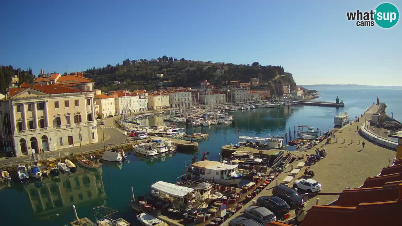 Cámara web en vivo desde Piran “Mandrač” – Increíble vista en vivo desde Villa Piranesi