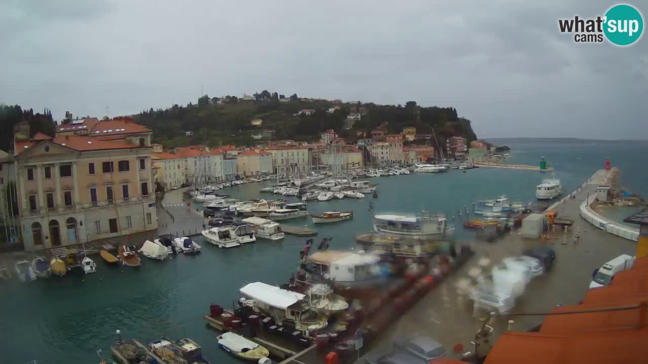 Live webcam da Pirano “Mandrač” – Splendida vista live da Villa Piranesi