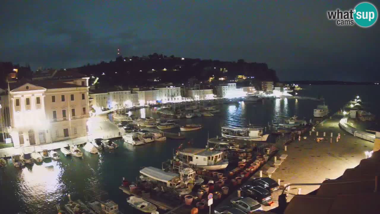 Live webcam da Pirano “Mandrač” – Splendida vista live da Villa Piranesi