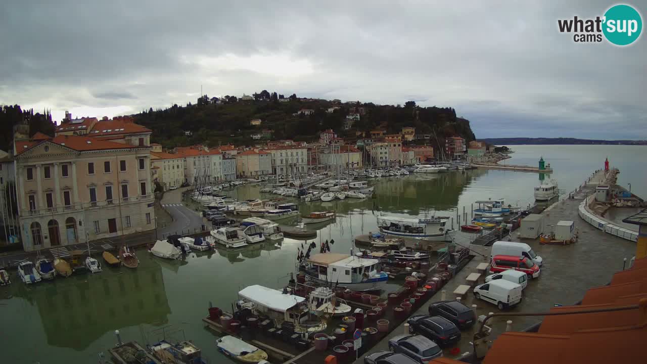 Live-Webcam aus Piran “Mandrač” – Erstaunliche Live-Ansicht von Villa Piranesi