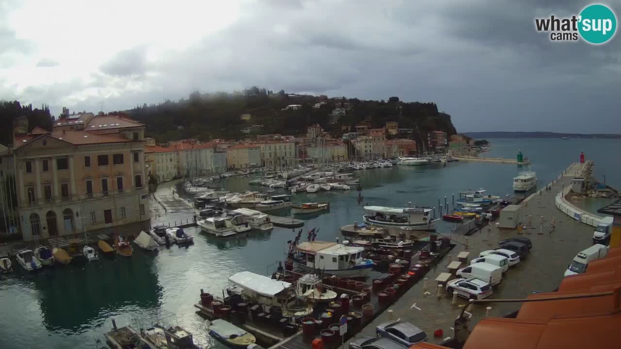 Live-Webcam aus Piran “Mandrač” – Erstaunliche Live-Ansicht von Villa Piranesi