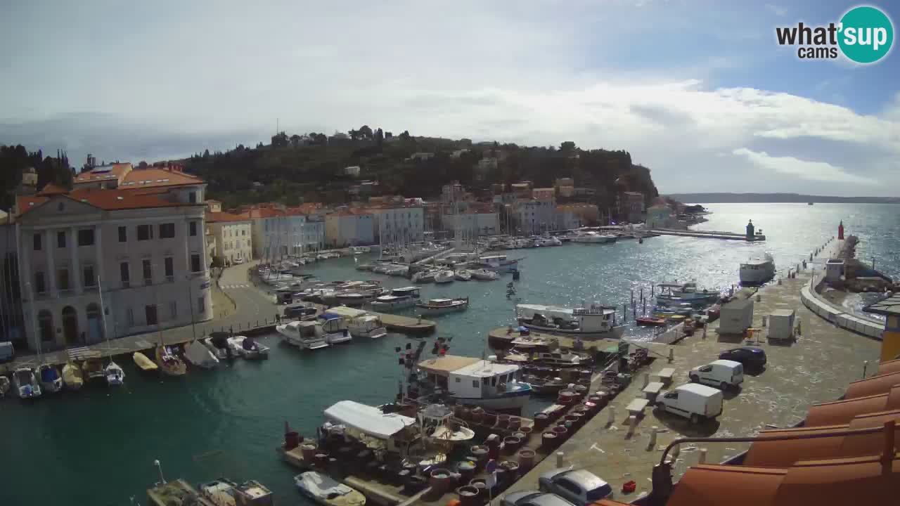 Live webcam from Piran “Mandrač” – Amazing live view from Villa Piranesi