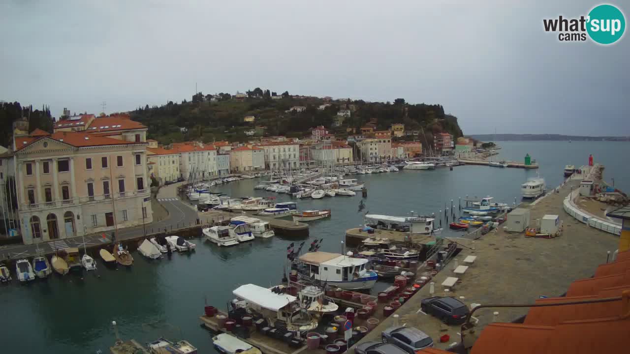 Live webcam from Piran “Mandrač” – Amazing live view from Villa Piranesi