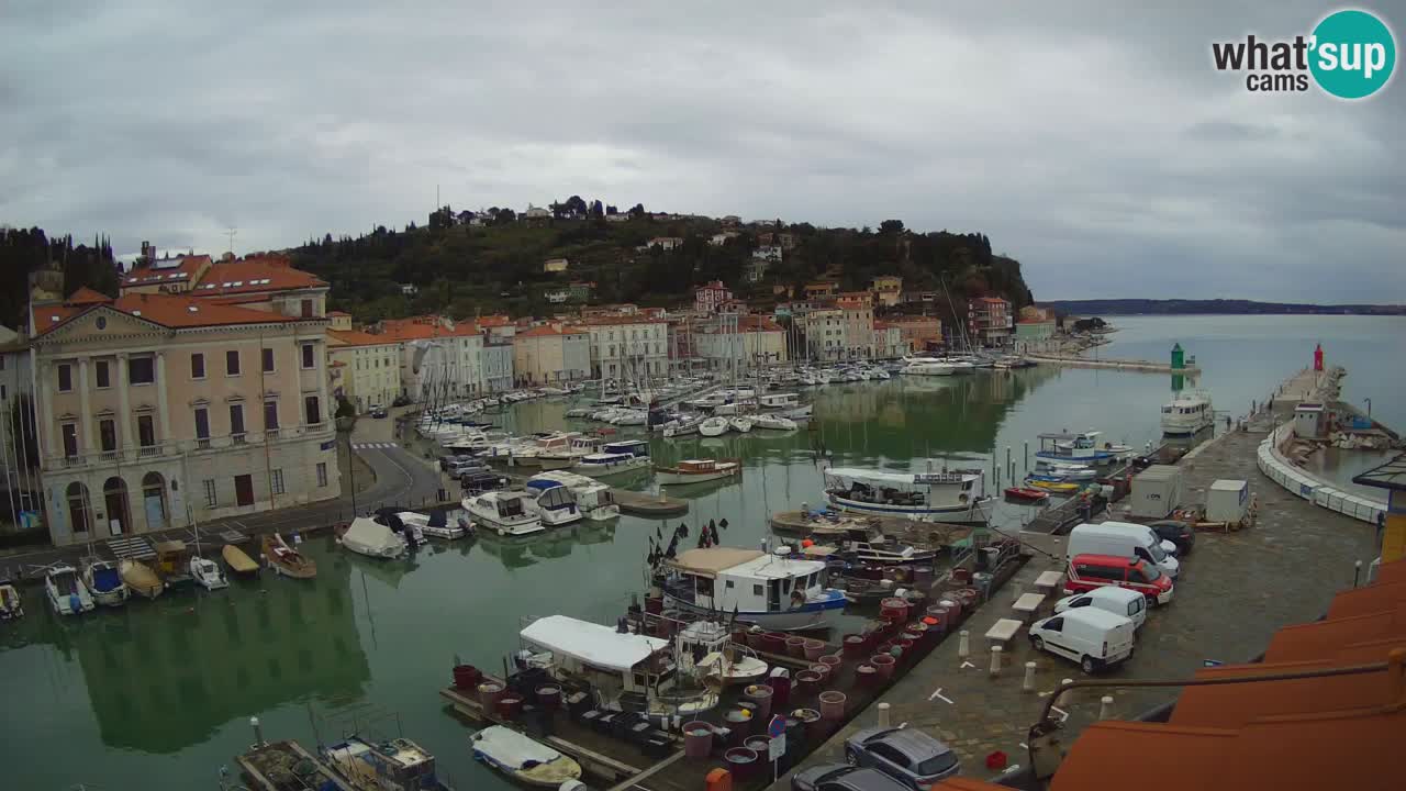 Live webcam from Piran “Mandrač” – Amazing live view from Villa Piranesi