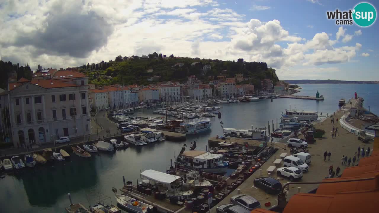 Live webcam da Pirano “Mandrač” – Splendida vista live da Villa Piranesi