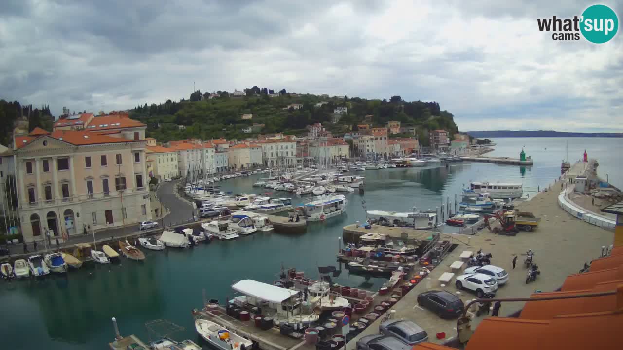 Live webcam da Pirano “Mandrač” – Splendida vista live da Villa Piranesi