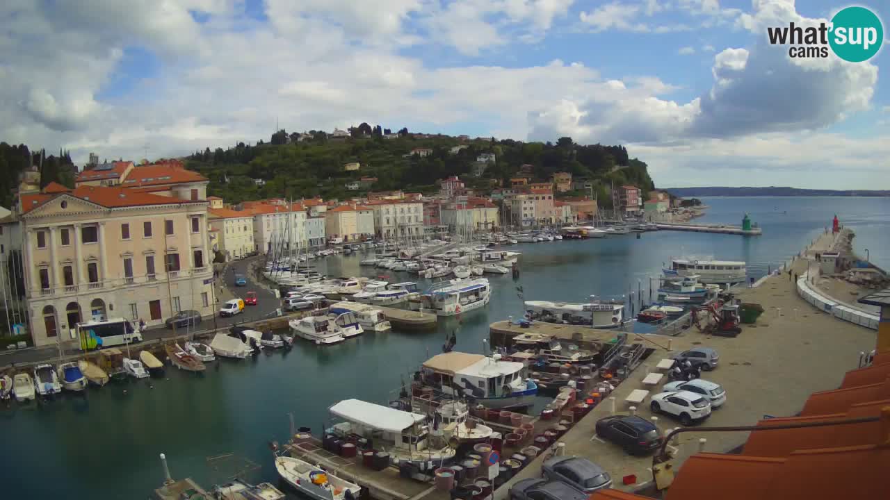 Live-Webcam aus Piran “Mandrač” – Erstaunliche Live-Ansicht von Villa Piranesi