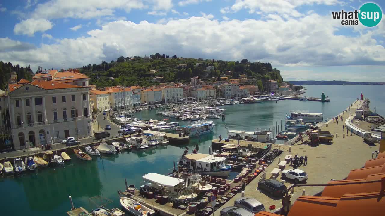 Live webcam from Piran “Mandrač” – Amazing live view from Villa Piranesi