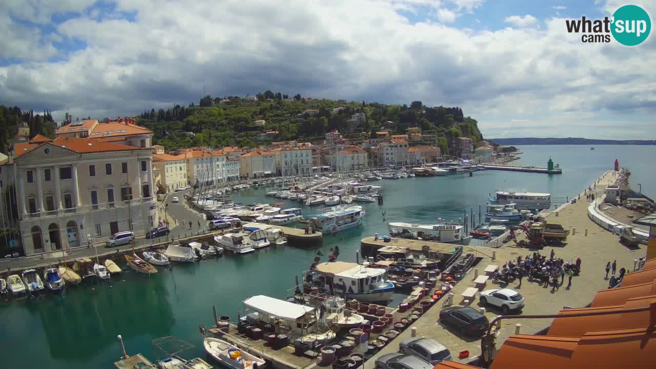 Live webcam from Piran “Mandrač” – Amazing live view from Villa Piranesi