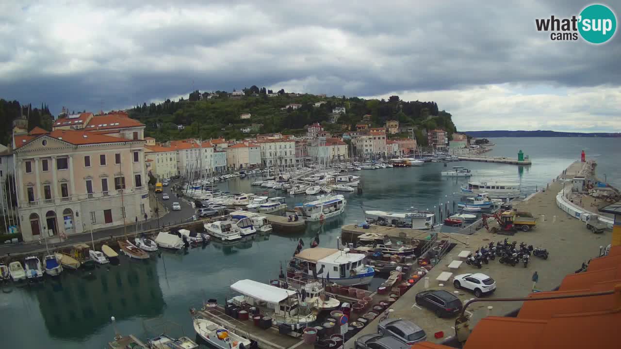 Live-Webcam aus Piran “Mandrač” – Erstaunliche Live-Ansicht von Villa Piranesi