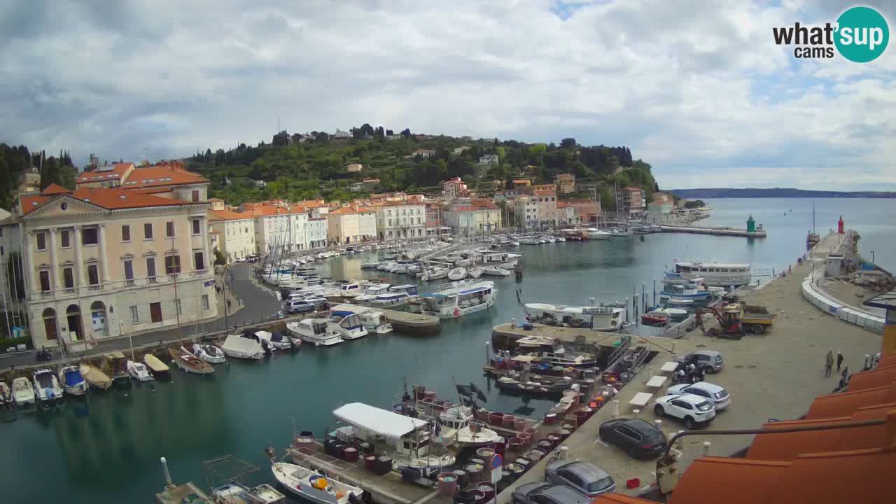 Live-Webcam aus Piran “Mandrač” – Erstaunliche Live-Ansicht von Villa Piranesi
