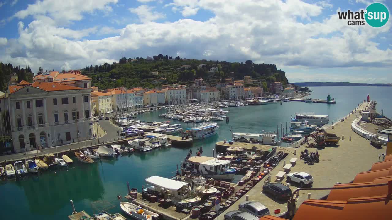 Live webcam from Piran “Mandrač” – Amazing live view from Villa Piranesi