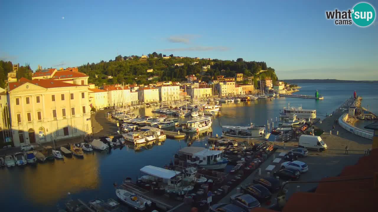 Live-Webcam aus Piran “Mandrač” – Erstaunliche Live-Ansicht von Villa Piranesi