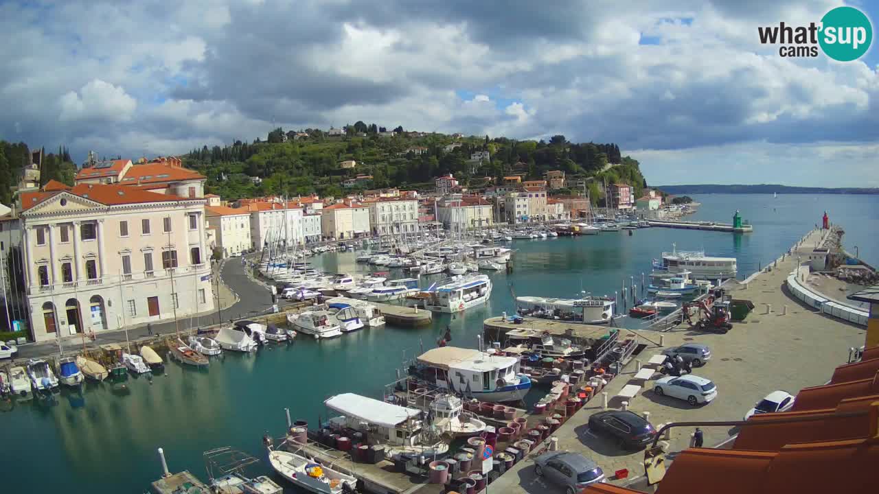 Live webcam from Piran “Mandrač” – Amazing live view from Villa Piranesi