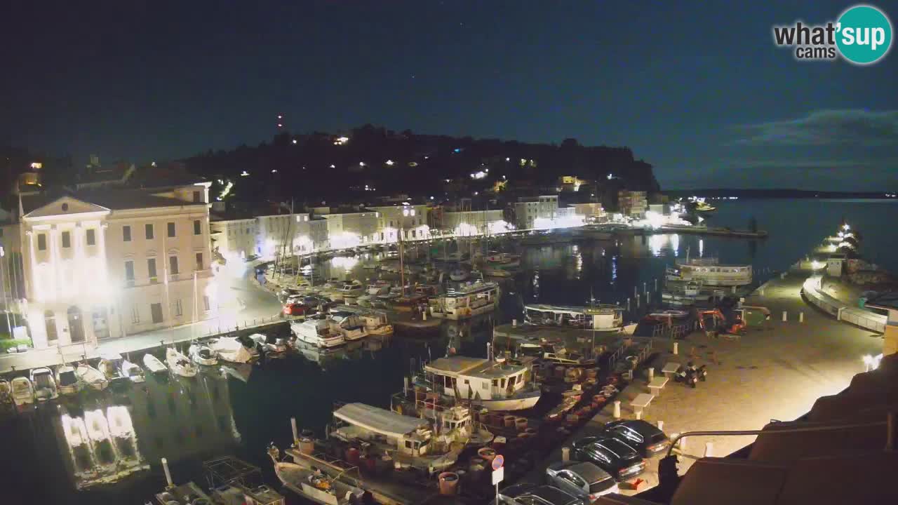 Webcam en direct de Piran “Mandrač” – Incroyable vue en direct de la Villa Piranesi