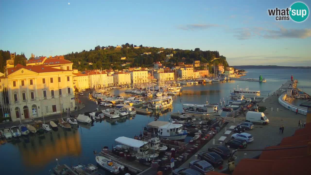 Live webcam from Piran “Mandrač” – Amazing live view from Villa Piranesi