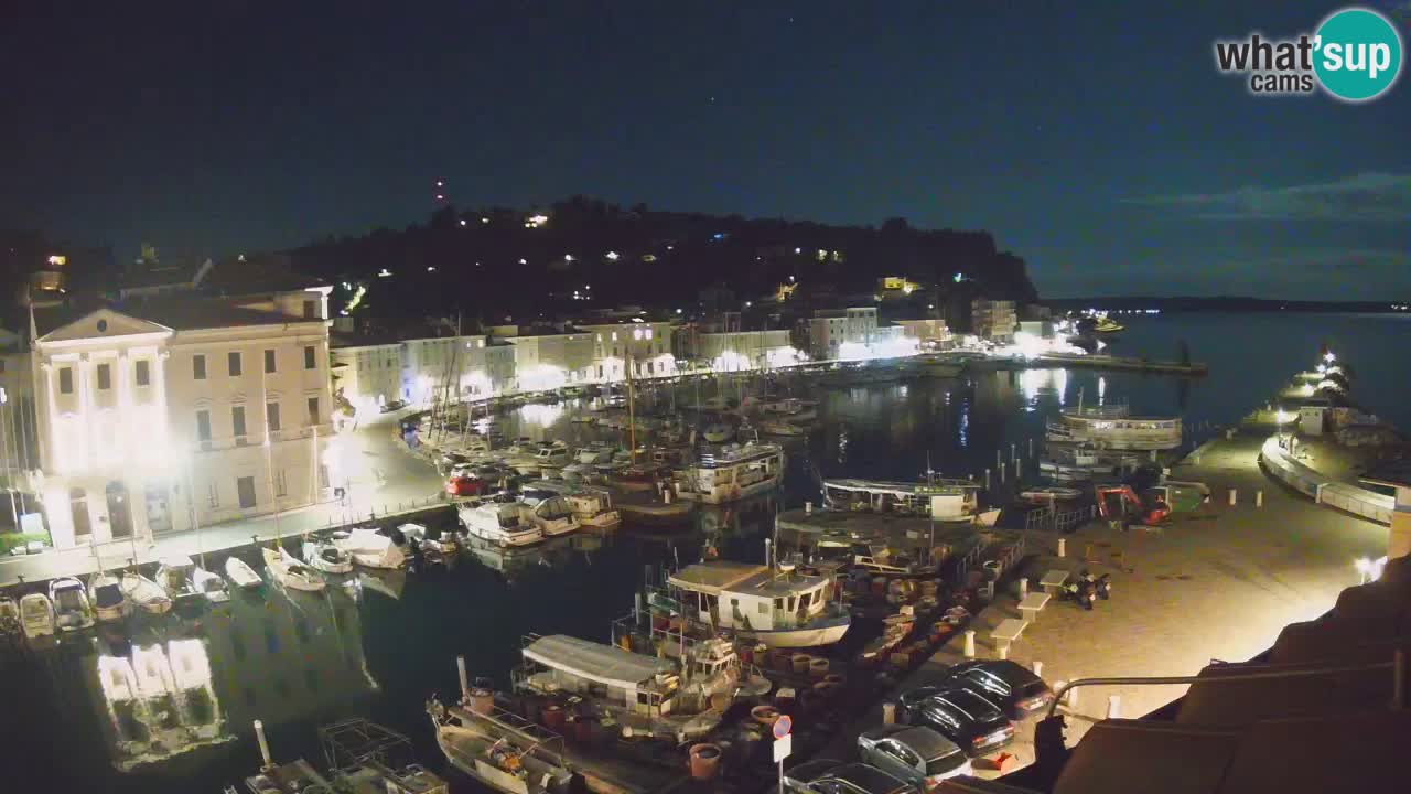 Webcam en direct de Piran “Mandrač” – Incroyable vue en direct de la Villa Piranesi