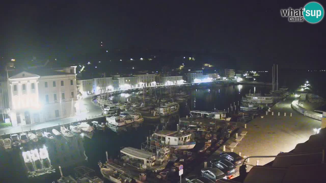 Webcam en direct de Piran “Mandrač” – Incroyable vue en direct de la Villa Piranesi