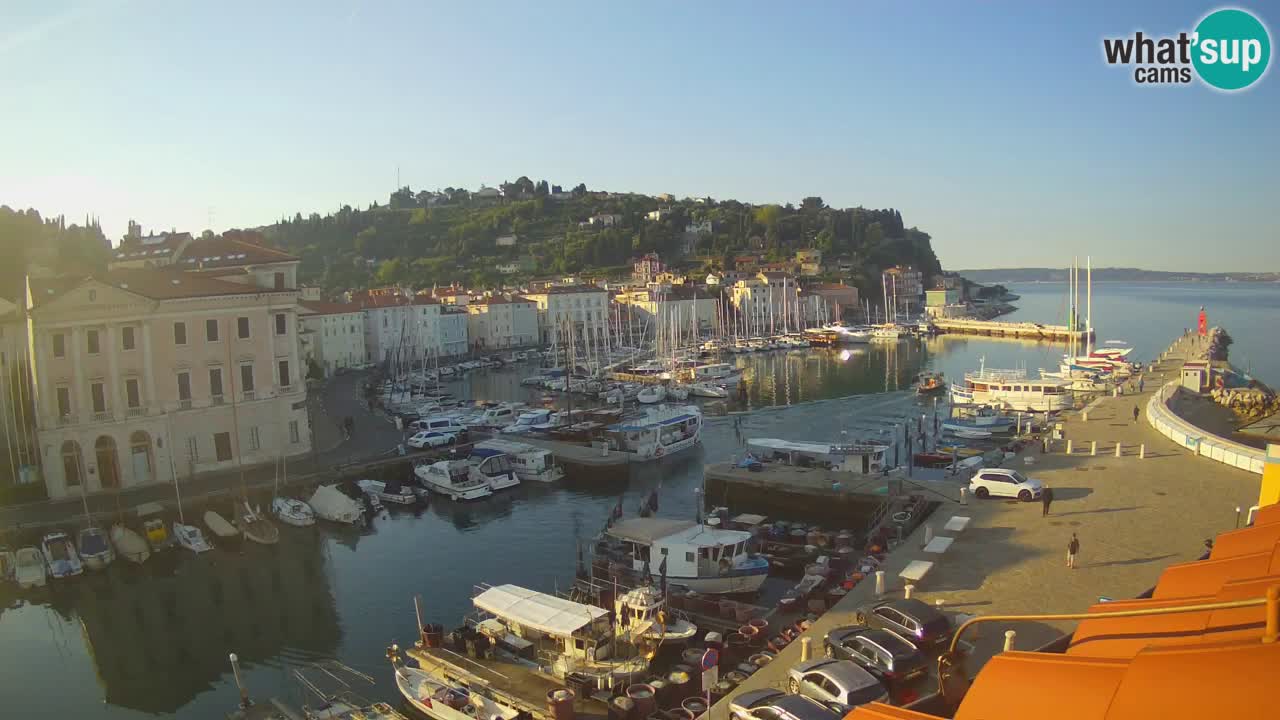 Live webcam from Piran “Mandrač” – Amazing live view from Villa Piranesi