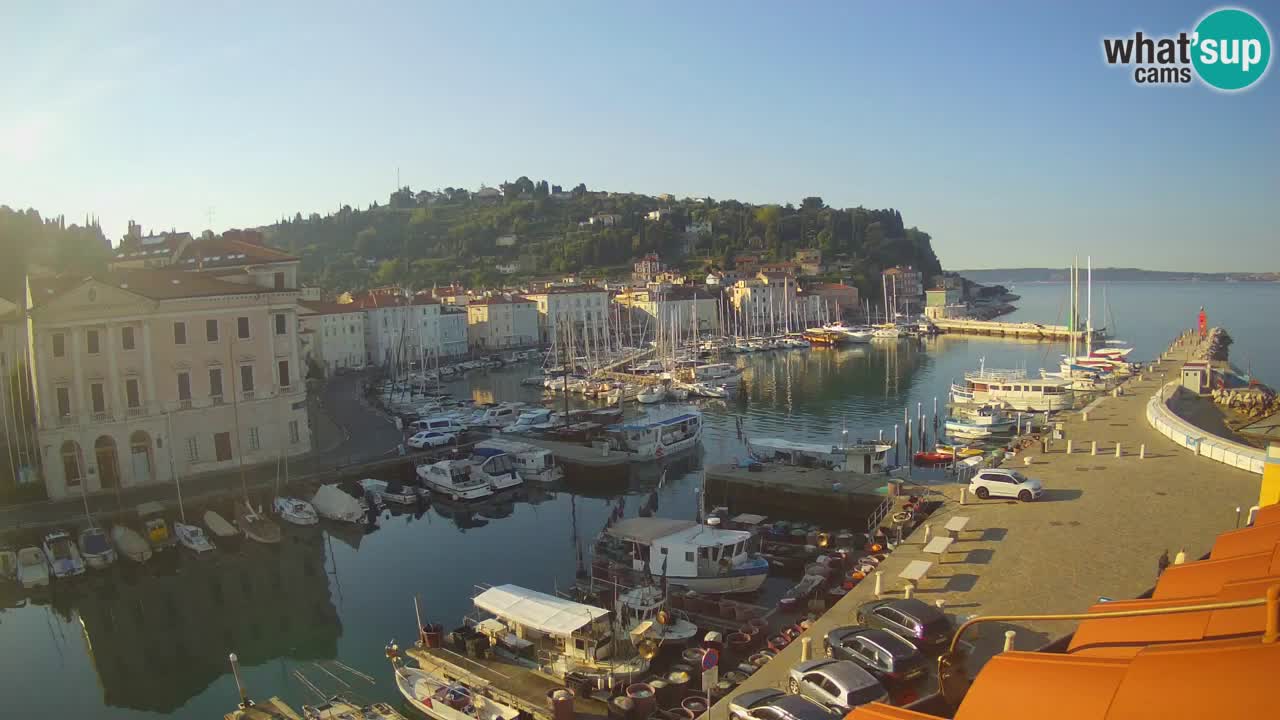 Live-Webcam aus Piran “Mandrač” – Erstaunliche Live-Ansicht von Villa Piranesi