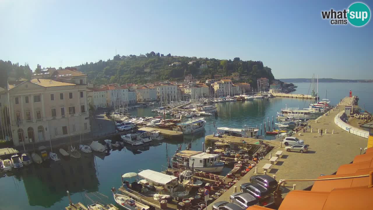 Live webcam from Piran “Mandrač” – Amazing live view from Villa Piranesi