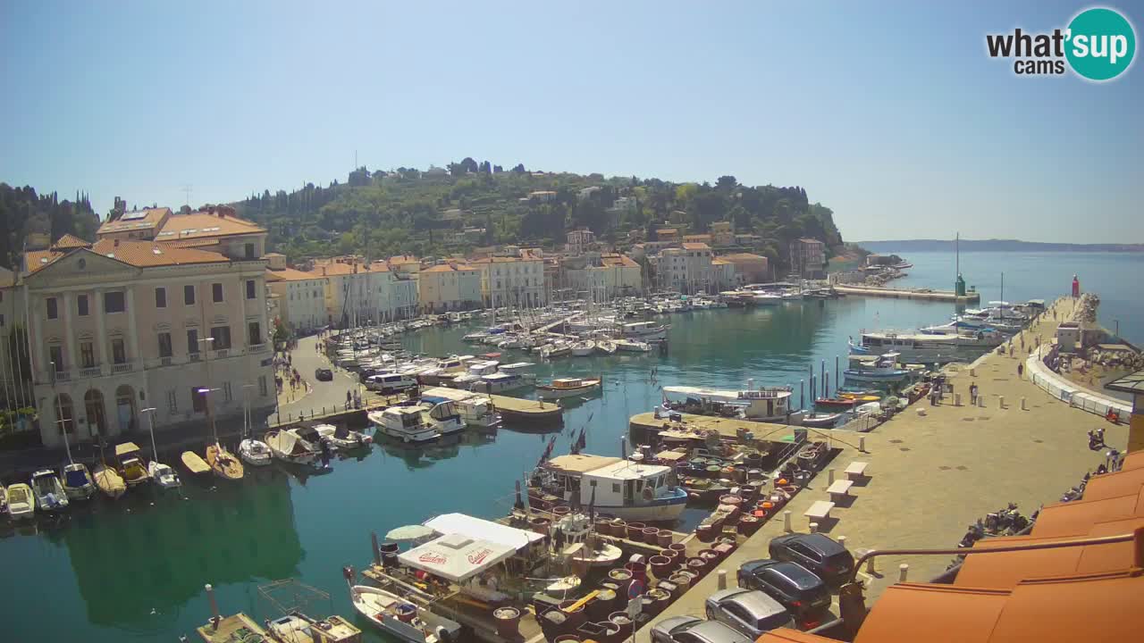 Live webcam from Piran “Mandrač” – Amazing live view from Villa Piranesi