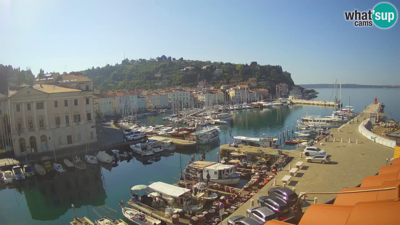 Live webcam from Piran “Mandrač” – Amazing live view from Villa Piranesi