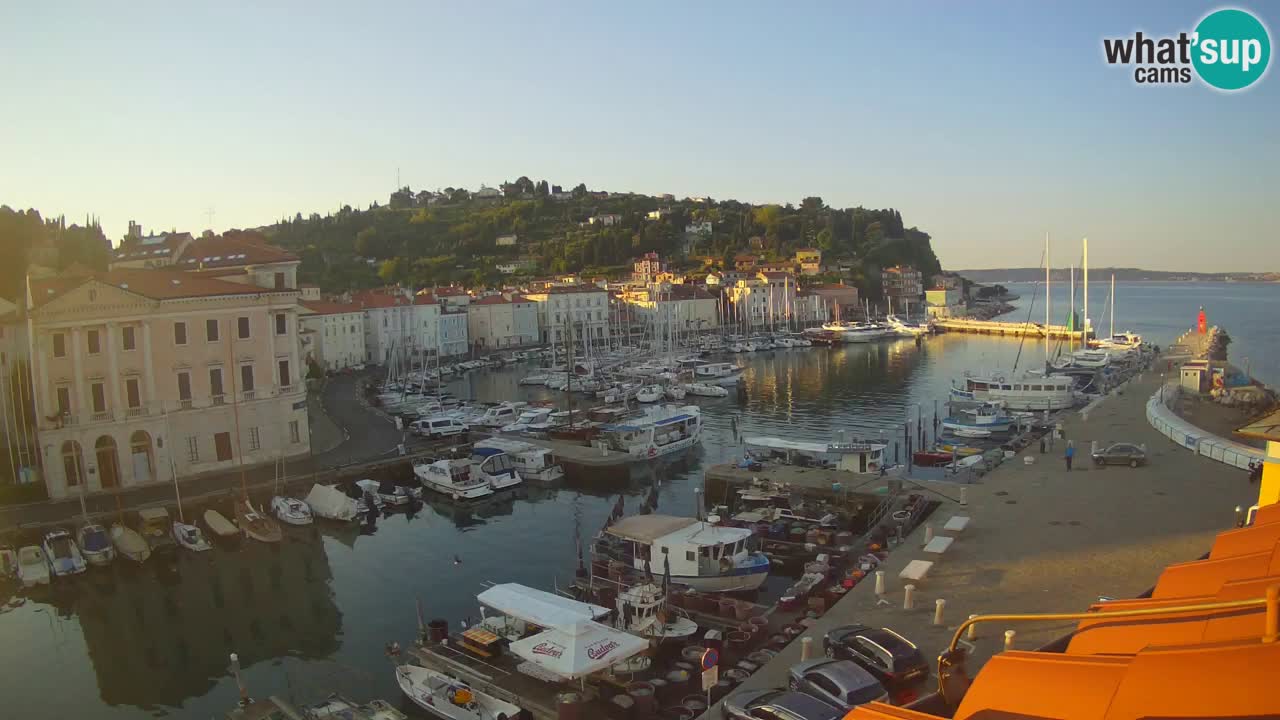 Live-Webcam aus Piran “Mandrač” – Erstaunliche Live-Ansicht von Villa Piranesi