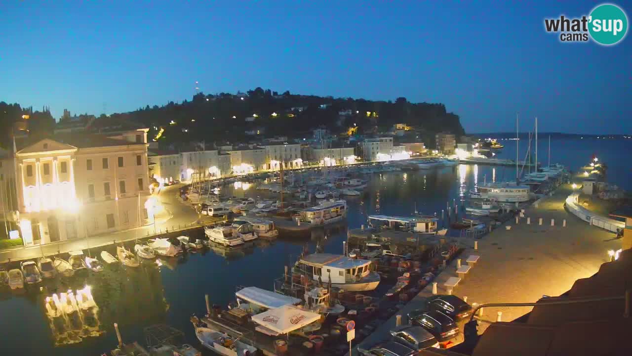 Live webcam da Pirano “Mandrač” – Splendida vista live da Villa Piranesi