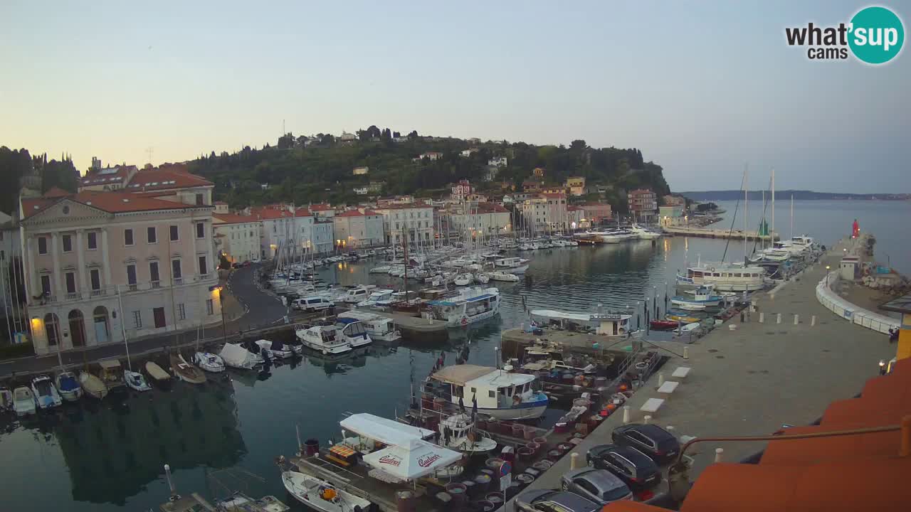 Live webcam da Pirano “Mandrač” – Splendida vista live da Villa Piranesi
