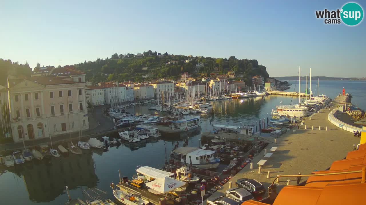 Live webcam from Piran “Mandrač” – Amazing live view from Villa Piranesi