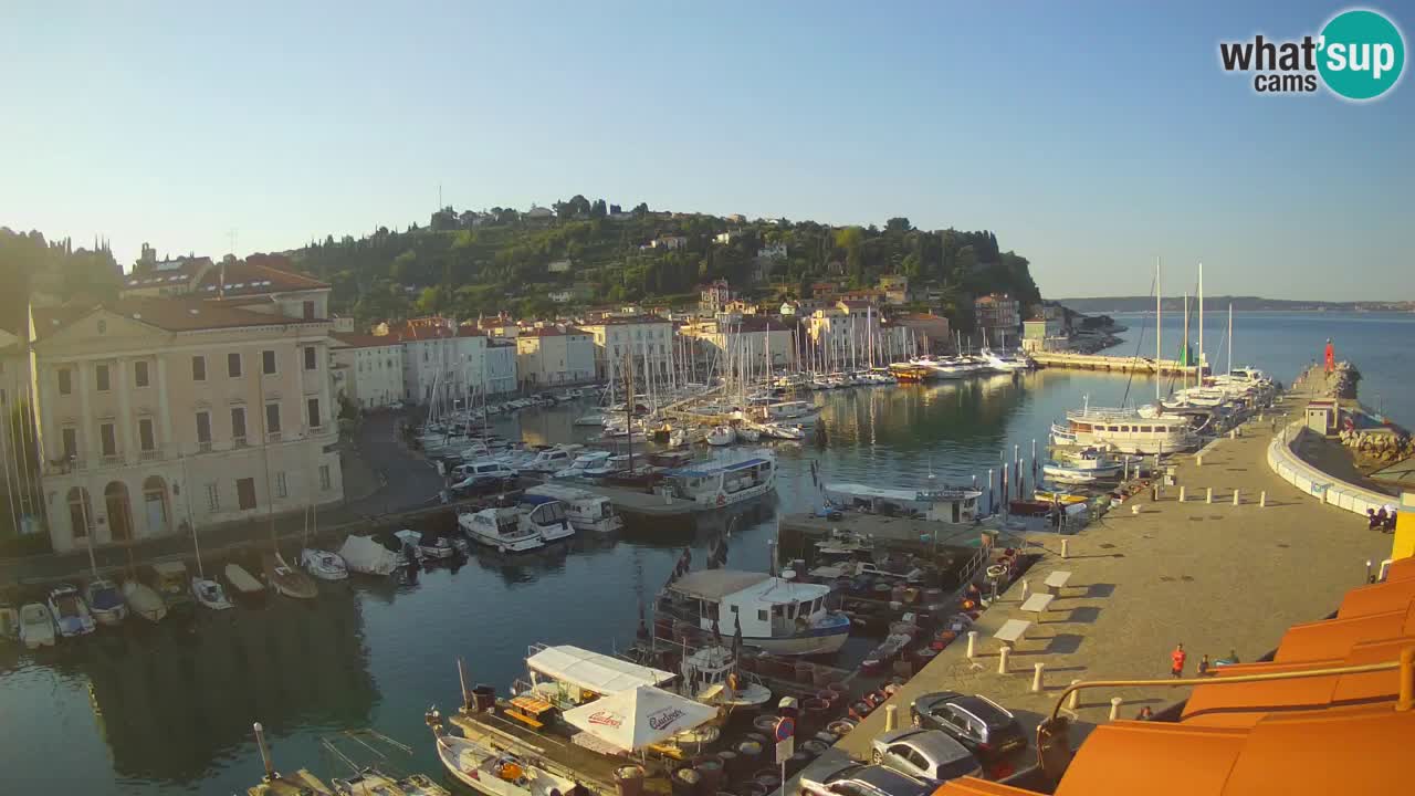 Live-Webcam aus Piran “Mandrač” – Erstaunliche Live-Ansicht von Villa Piranesi