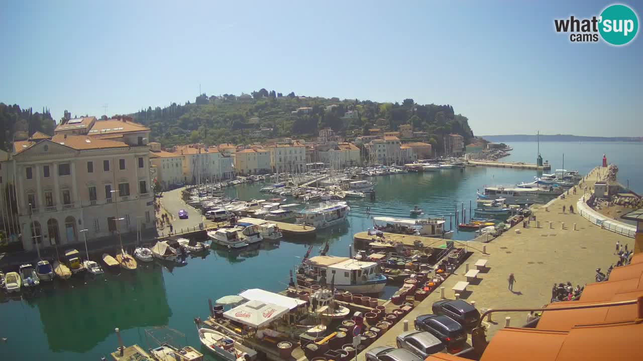 Live webcam da Pirano “Mandrač” – Splendida vista live da Villa Piranesi