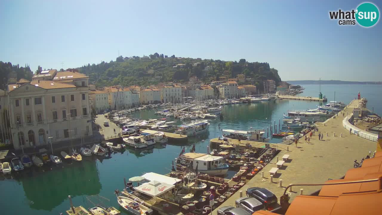 Live-Webcam aus Piran “Mandrač” – Erstaunliche Live-Ansicht von Villa Piranesi