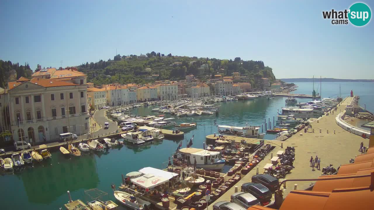 Live webcam from Piran “Mandrač” – Amazing live view from Villa Piranesi