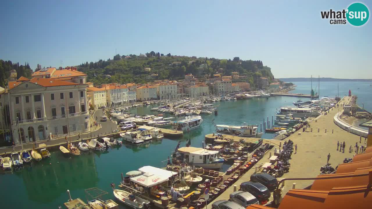Live webcam from Piran “Mandrač” – Amazing live view from Villa Piranesi