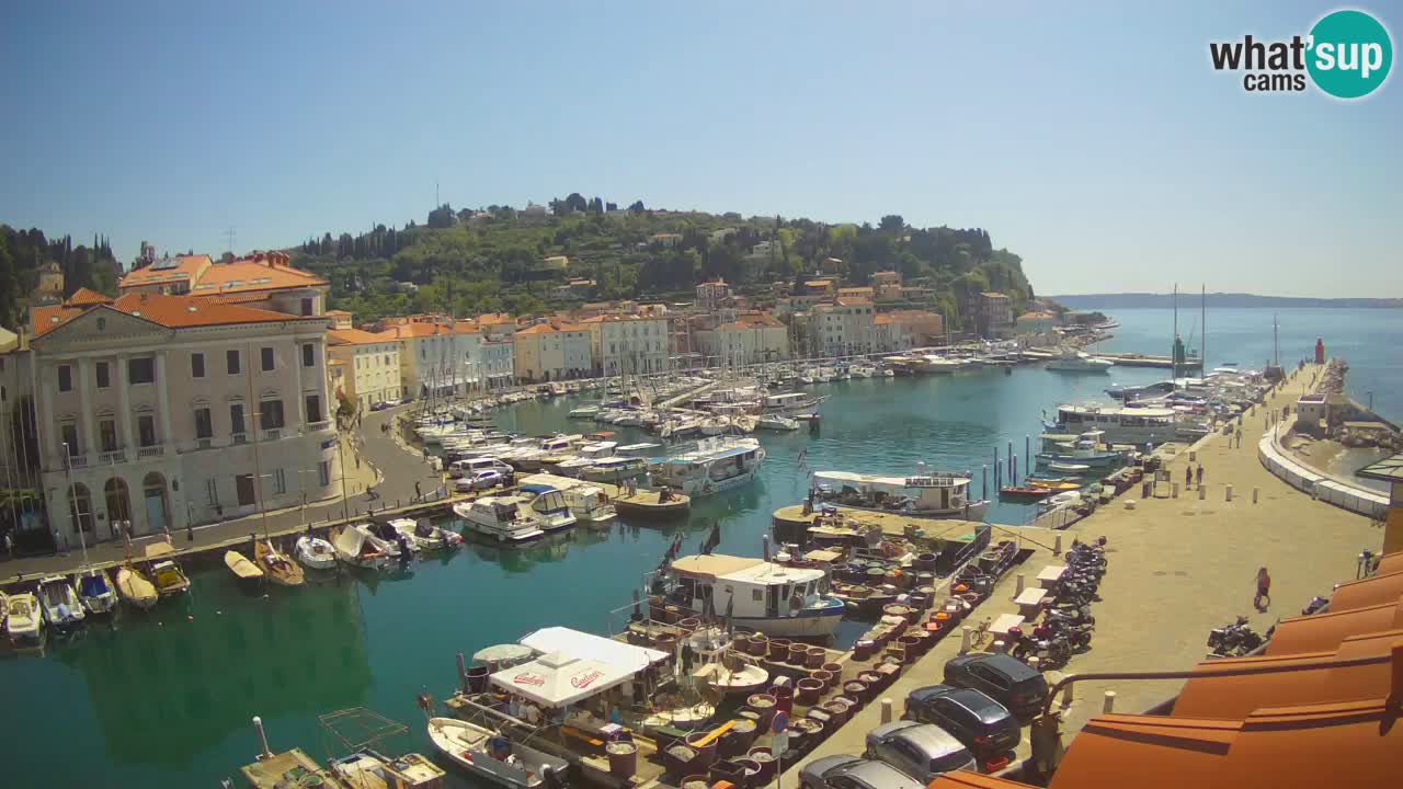 Cámara web en vivo desde Piran “Mandrač” – Increíble vista en vivo desde Villa Piranesi