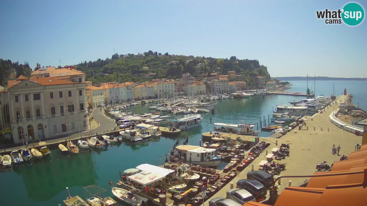 Live-Webcam aus Piran “Mandrač” – Erstaunliche Live-Ansicht von Villa Piranesi