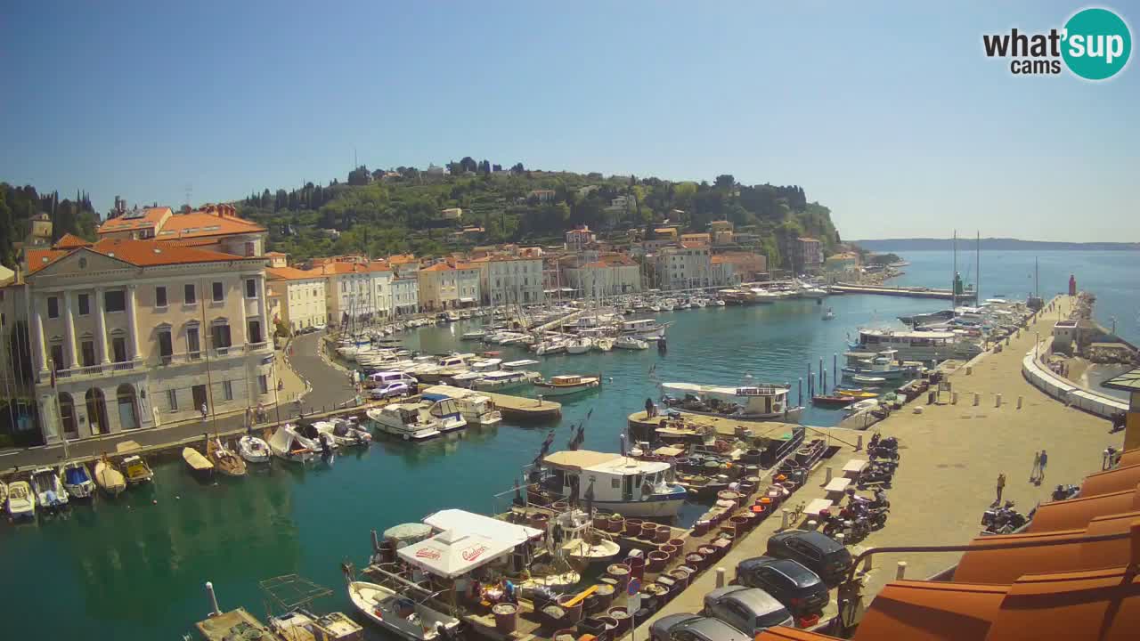 Live webcam from Piran “Mandrač” – Amazing live view from Villa Piranesi