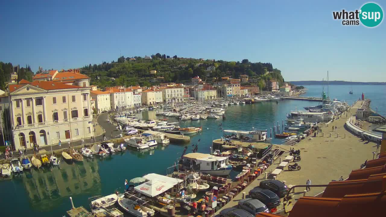 Live webcam from Piran “Mandrač” – Amazing live view from Villa Piranesi