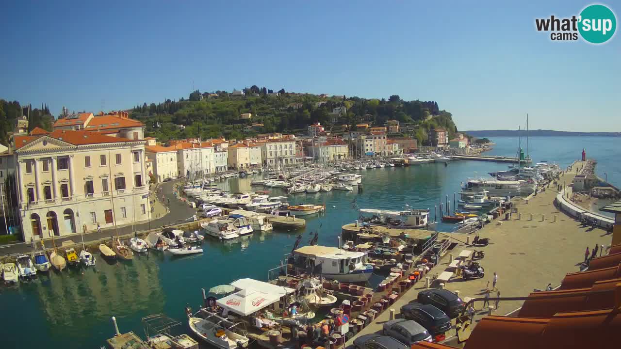 Live webcam da Pirano “Mandrač” – Splendida vista live da Villa Piranesi
