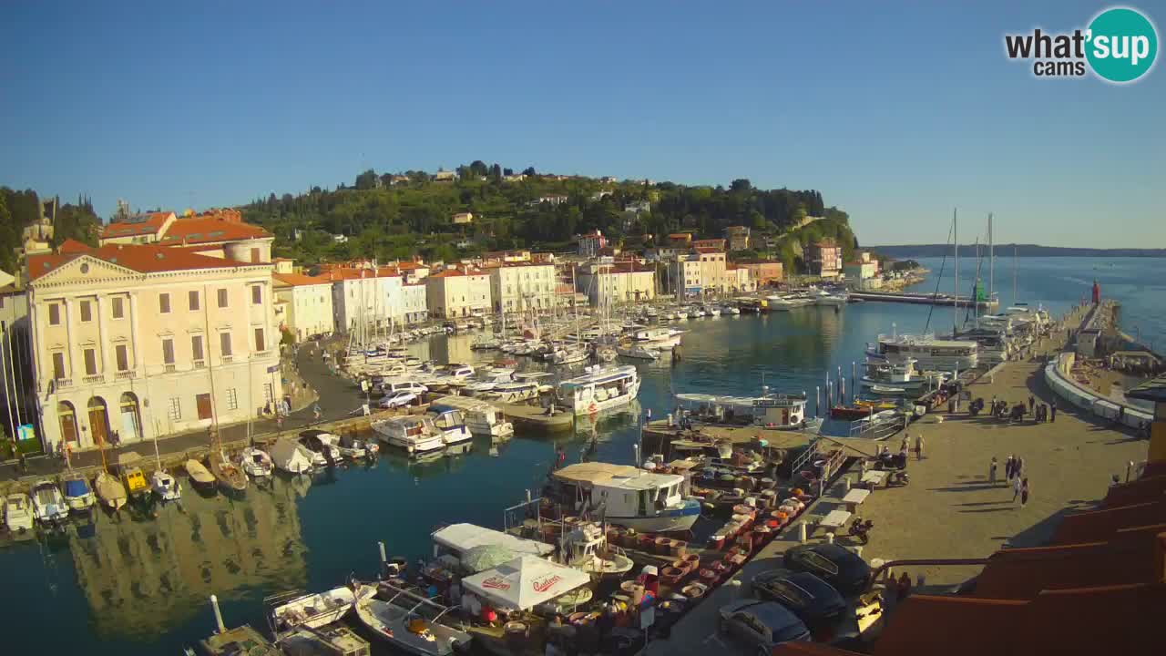 Live webcam da Pirano “Mandrač” – Splendida vista live da Villa Piranesi