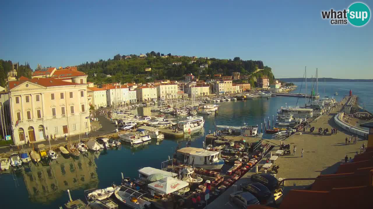 Live webcam from Piran “Mandrač” – Amazing live view from Villa Piranesi