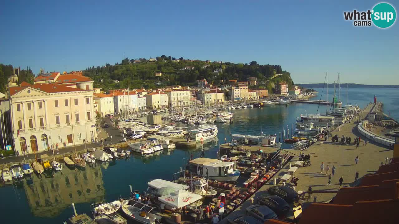 Live webcam from Piran “Mandrač” – Amazing live view from Villa Piranesi