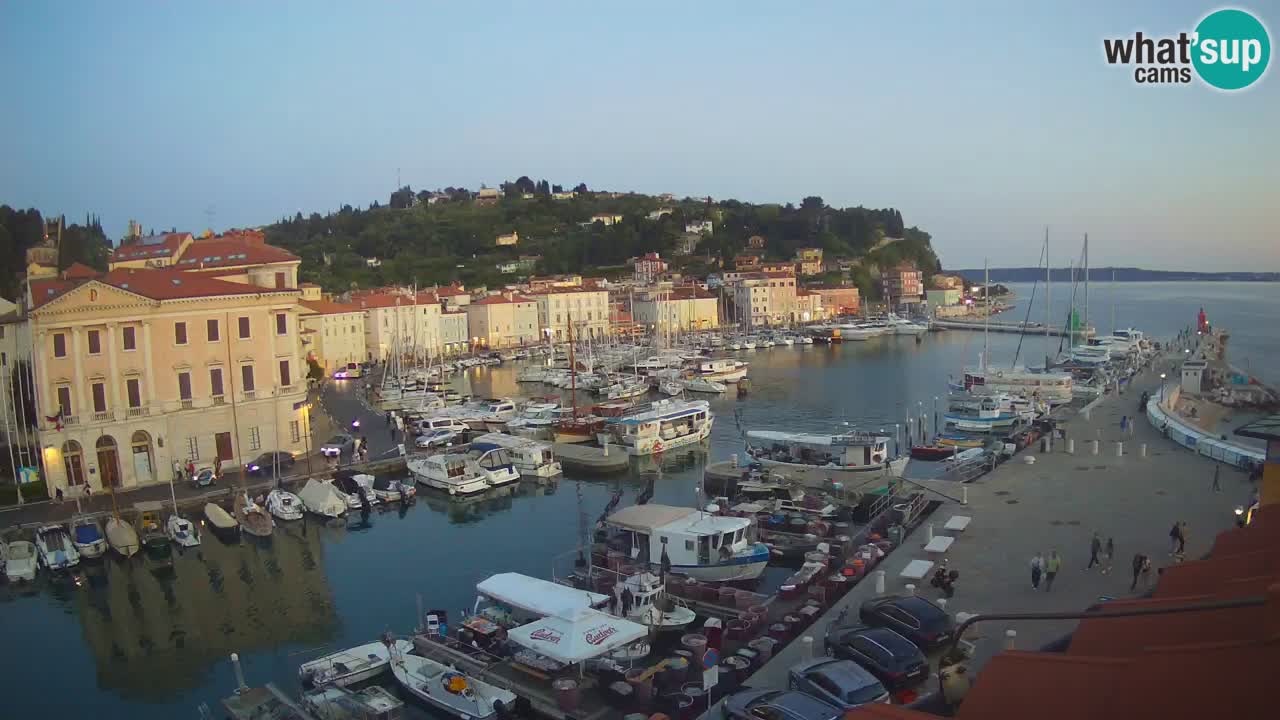 Live webcam da Pirano “Mandrač” – Splendida vista live da Villa Piranesi