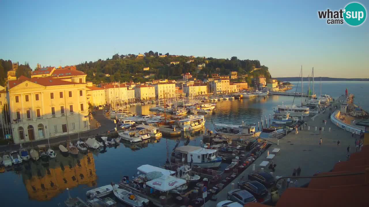 Live-Webcam aus Piran “Mandrač” – Erstaunliche Live-Ansicht von Villa Piranesi