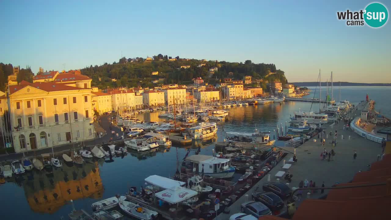 Live webcam from Piran “Mandrač” – Amazing live view from Villa Piranesi