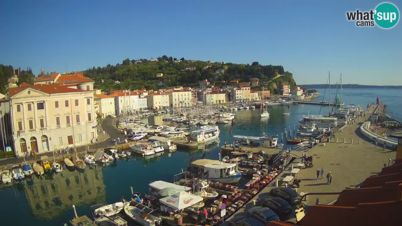 Live webcam from Piran “Mandrač” – Amazing live view from Villa Piranesi